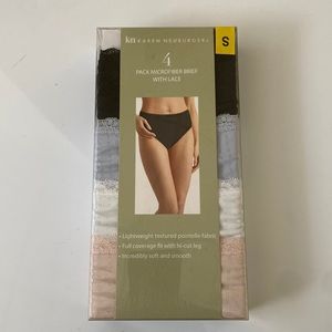 4 Microfiber brief with lace